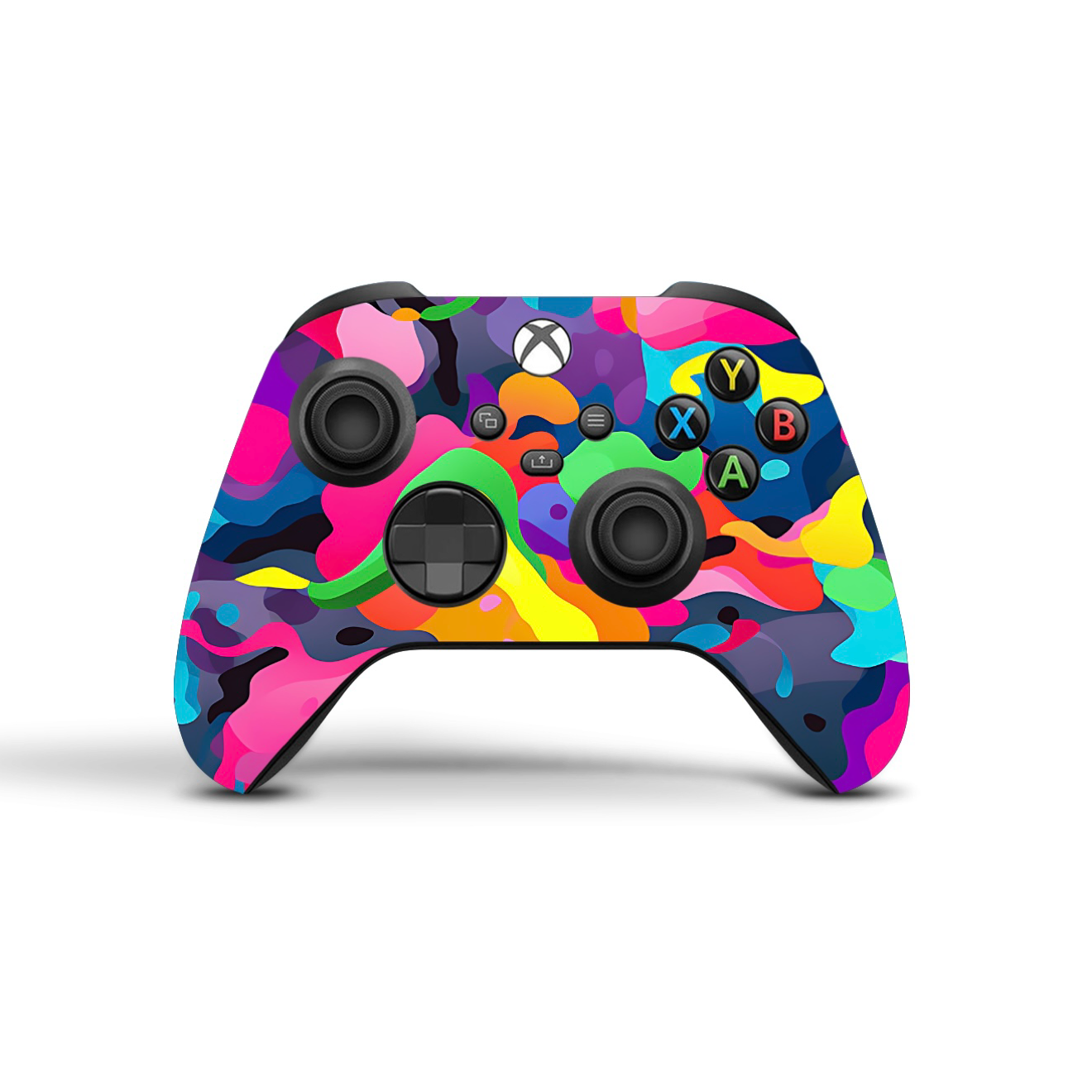 Neon Camo Vinyl Skins Compatible with X-Box Series X +2 Controller Skins