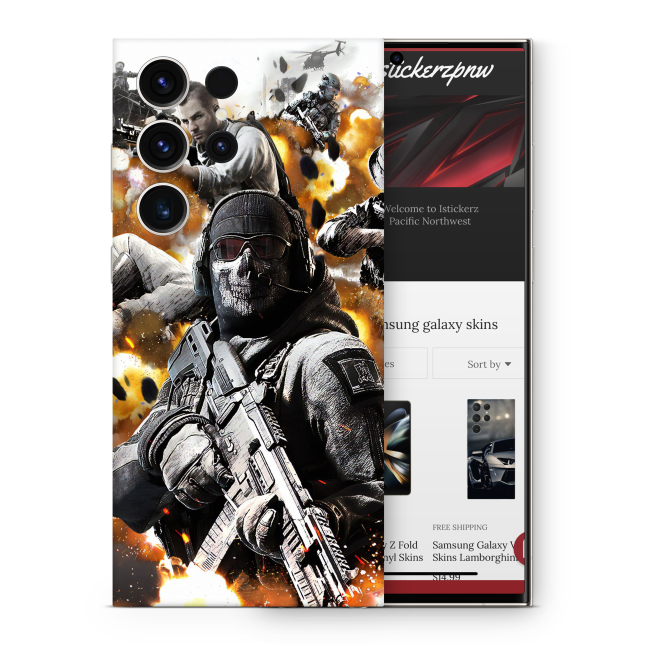 Samsung Galaxy Vinyl Skins Army Decal