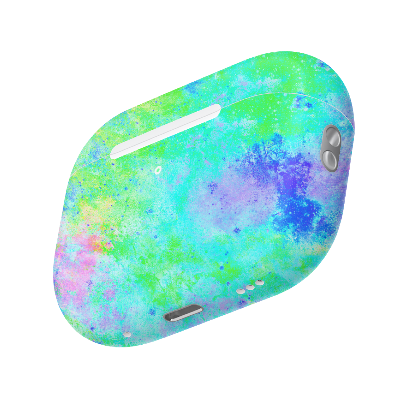 Apple AirPod Pro 2 Vinyl Skins Neon Paint Splatter