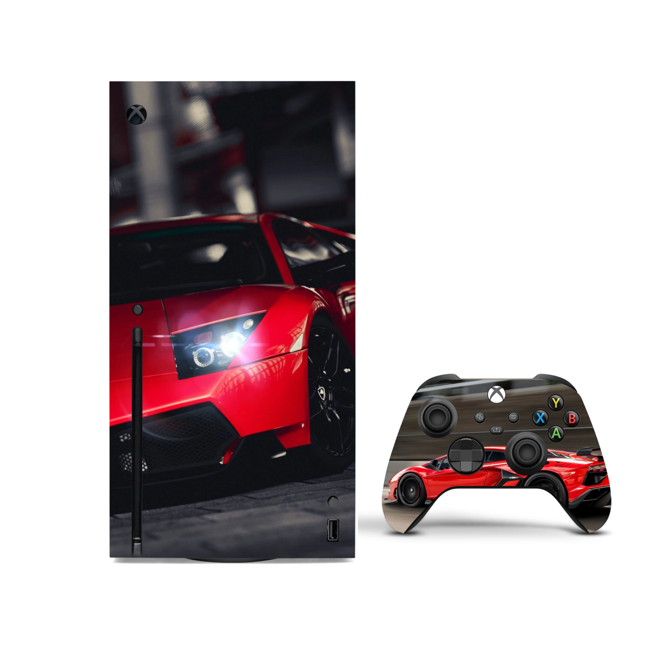 Auto Racing Vinyl Skins Compatible with X-Box Series X +2 Controller Skins