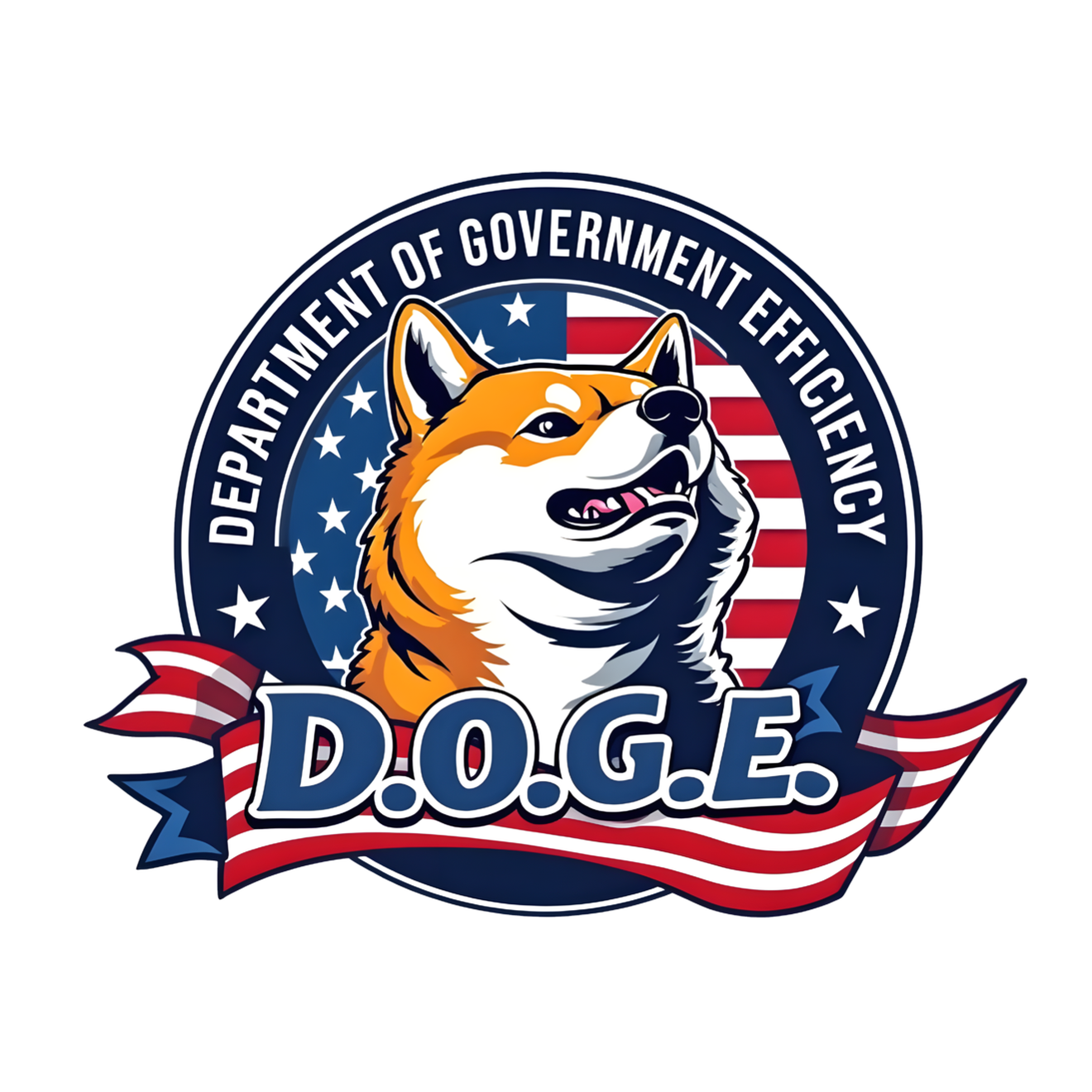 DOGE Department Of Government Efficiency 4'' Vinyl Decal
