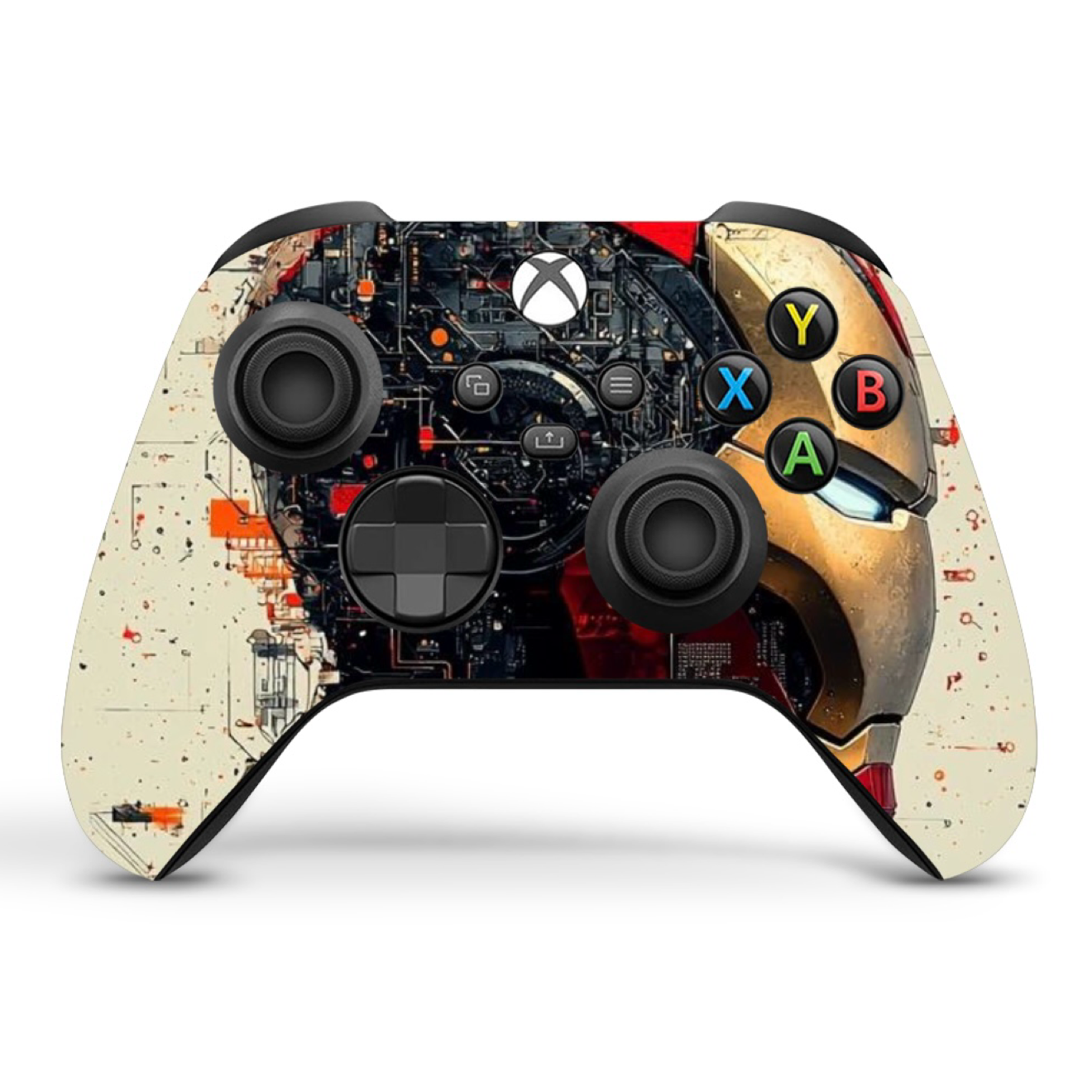 Iron-Man Vinyl Skins Compatible with X-Box Series X +2 Controller Skins