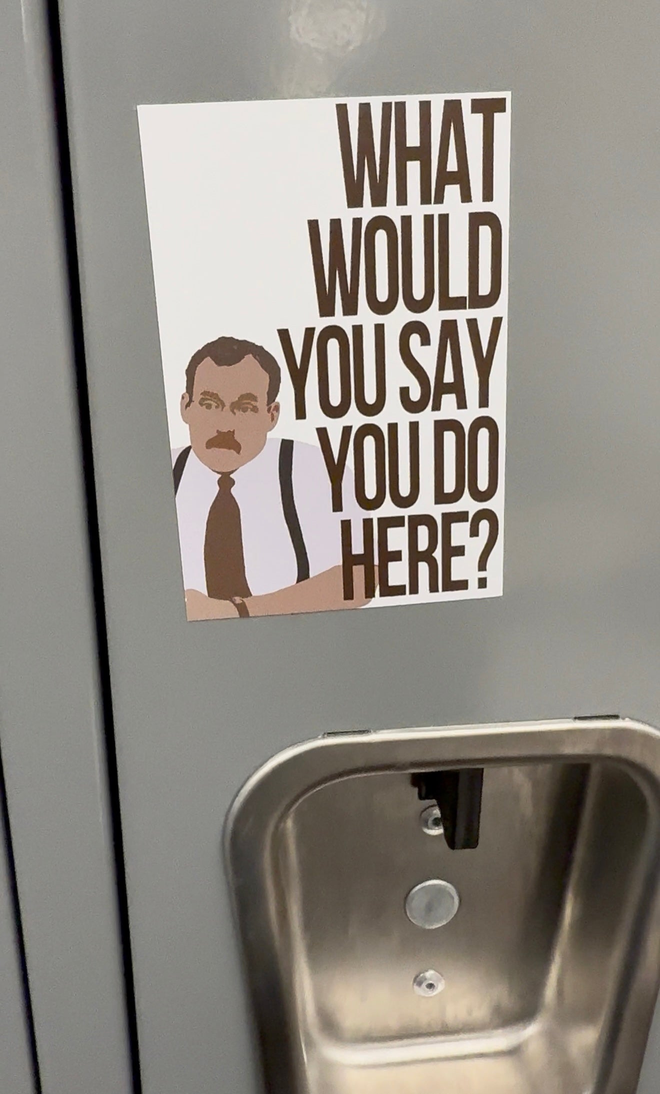 Office Space Funny Decal 4"Hx3"W Vinyl Decal This Sticker adheres Seamlessly to laptops, Mugs, Tablets, Windows, and More