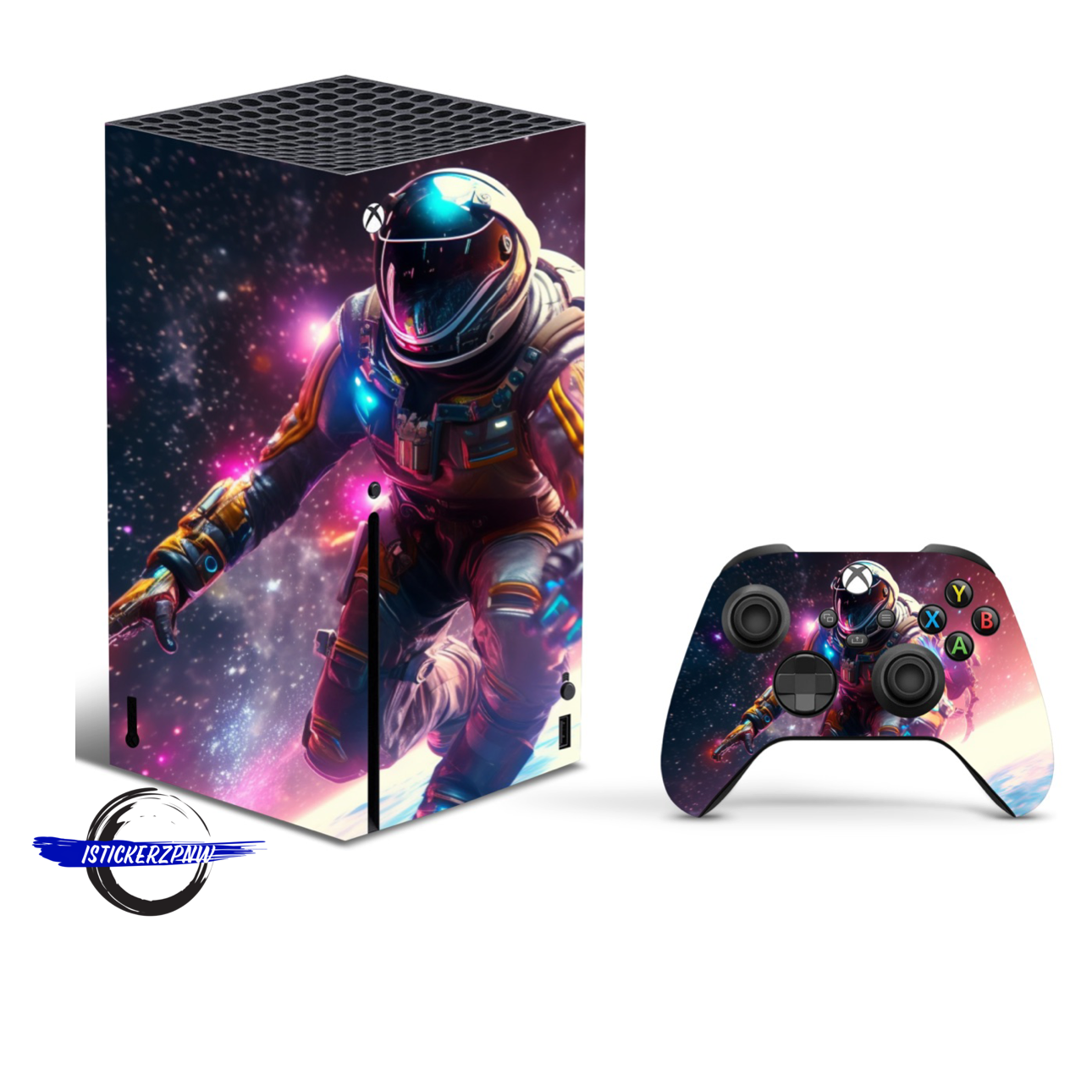 Vinyl Wrap Skin Spaceman Compatible with X-Box Series X +2 Controller Skins