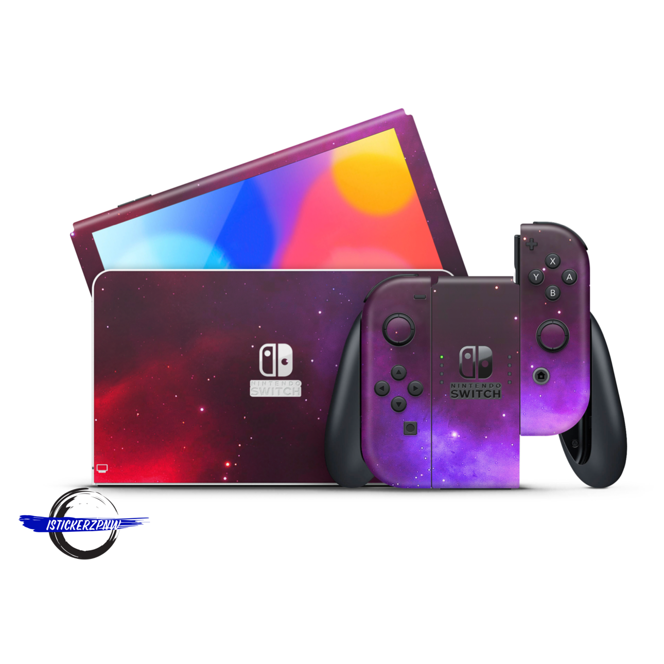 Vinyl Wrap Skin Galaxy Compatible with Nintendo Switch +2 Controller Skins
