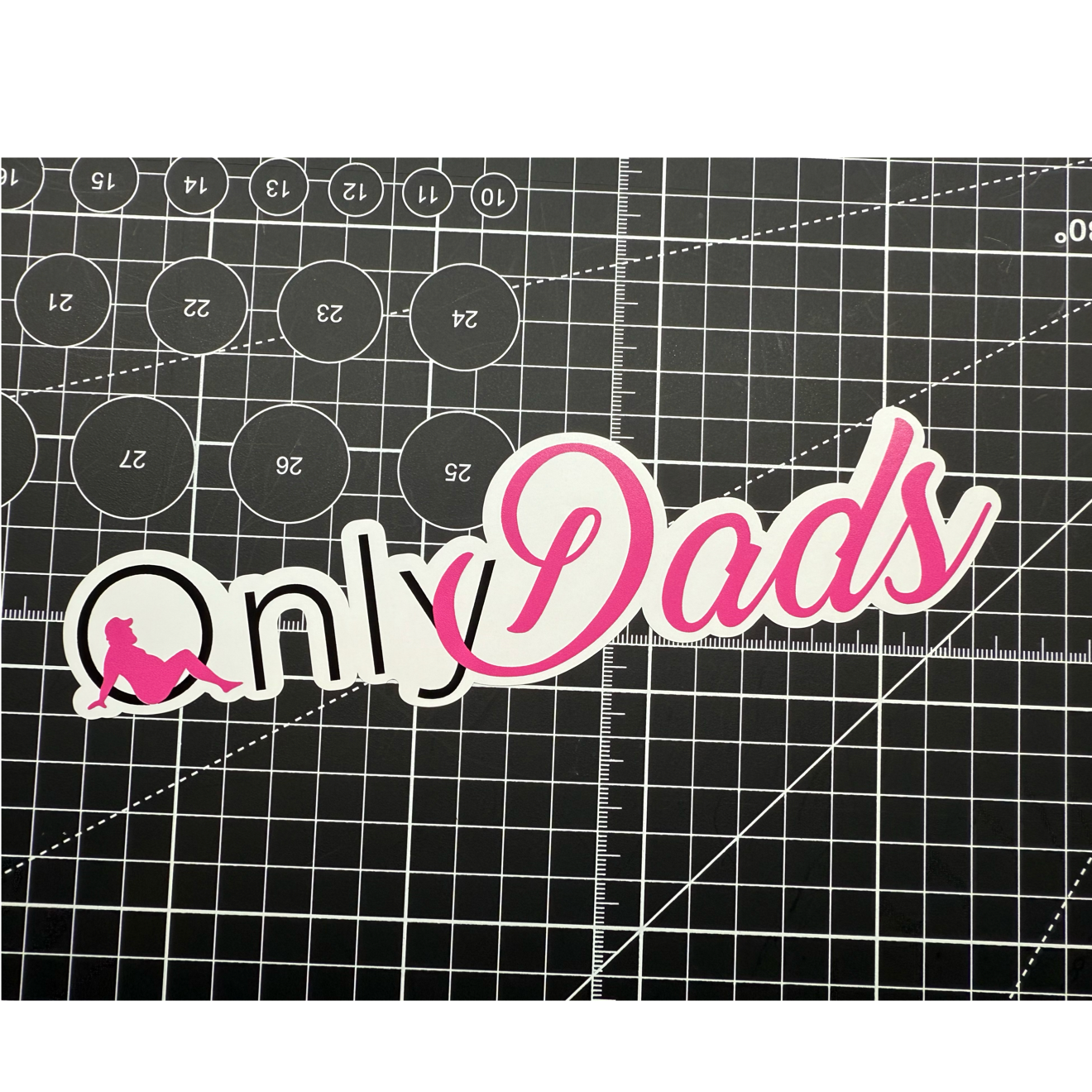 Only Dad's Vinyl Decal Sticker Weatherproof UV Sticker for Indoor & Outdoor Use