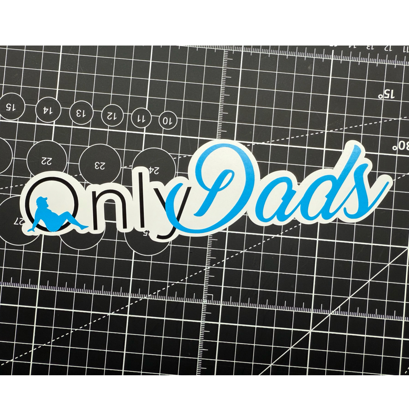 Only Dad's Vinyl Decal Sticker Weatherproof UV Sticker for Indoor & Outdoor Use