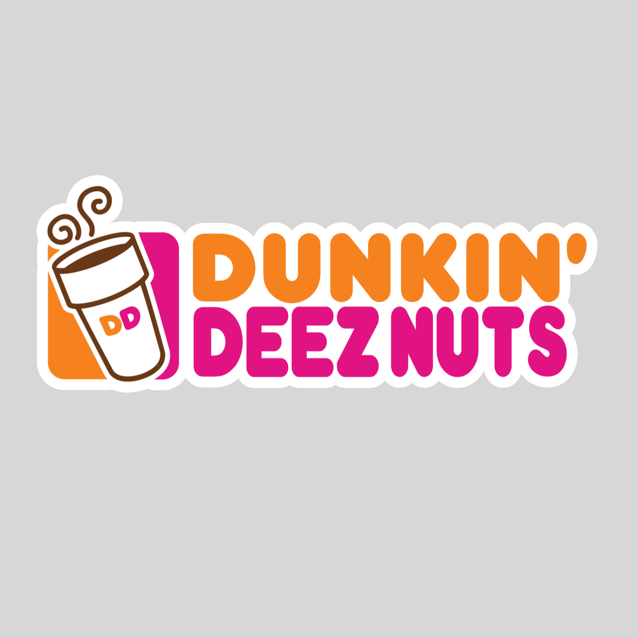 Dunkin' Deez Nuts -Vinyl Decal Sticker Auto Car Truck Window Jdm Funny decals