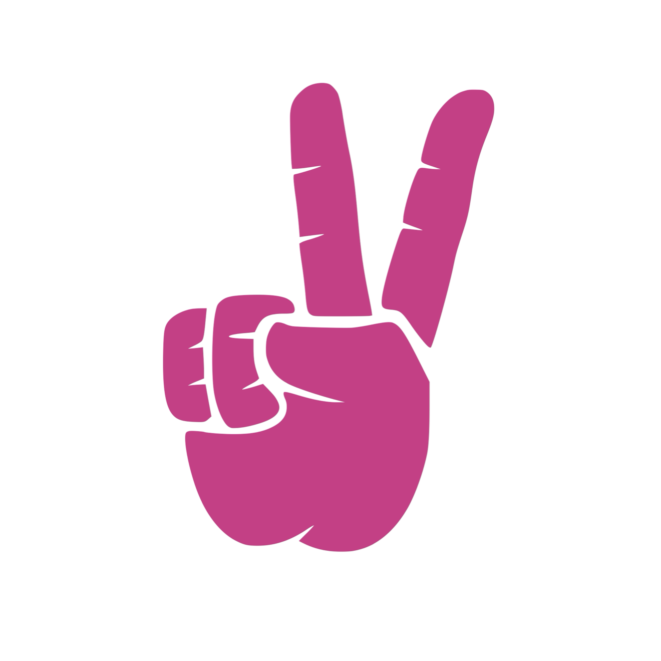 Set of Hand Wave Peace Wave Decals for Jeep Side Mirrors- Left & Right Peace Wave decals