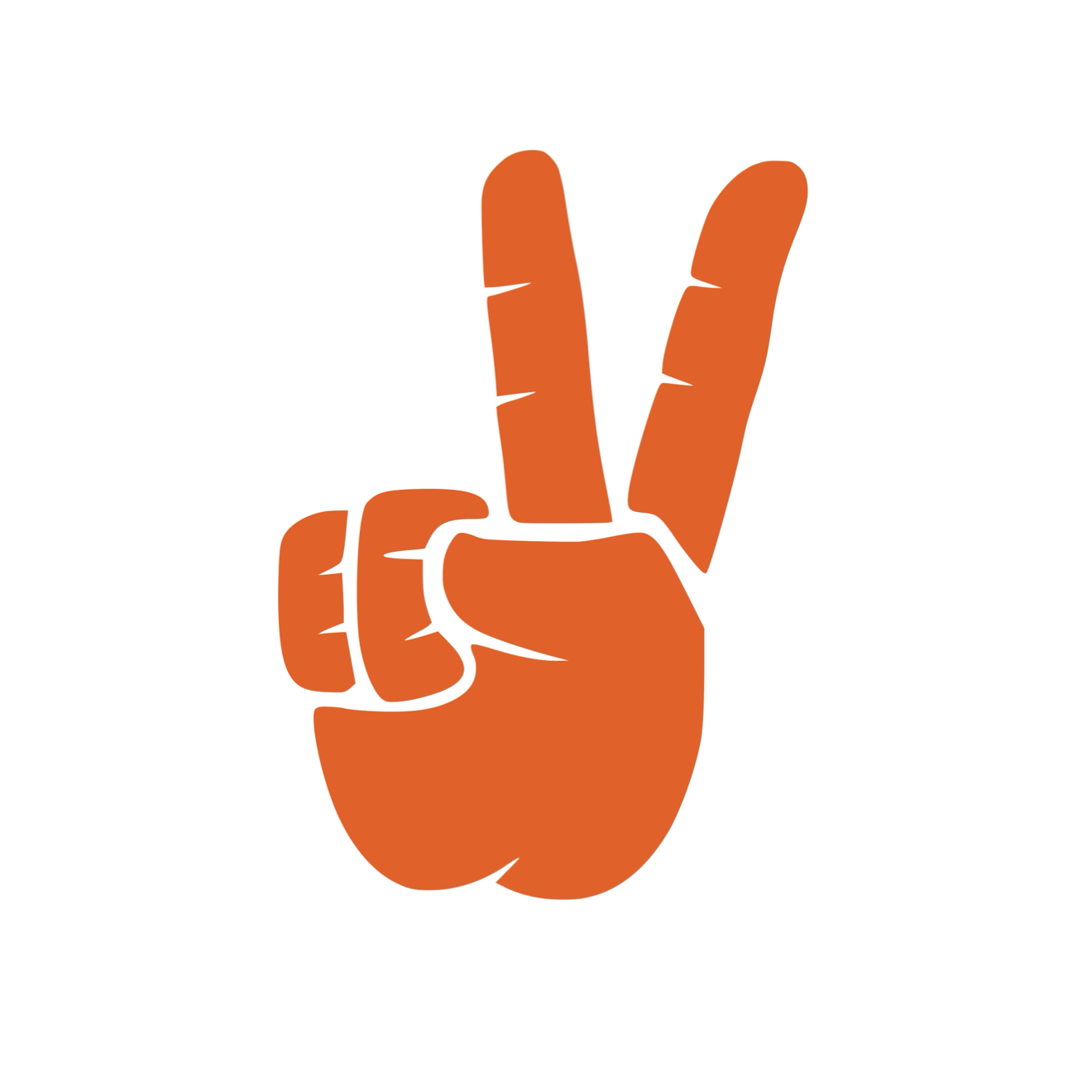 Set of Hand Wave Peace Wave Decals for Jeep Side Mirrors- Left & Right Peace Wave decals