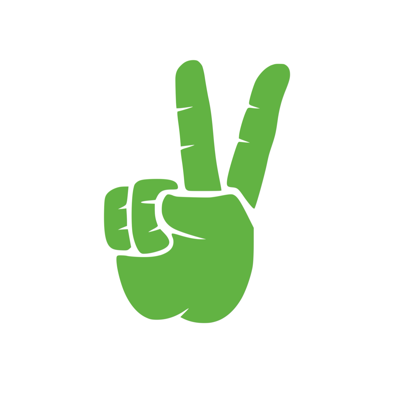 Set of Hand Wave Peace Wave Decals for Jeep Side Mirrors- Left & Right Peace Wave decals