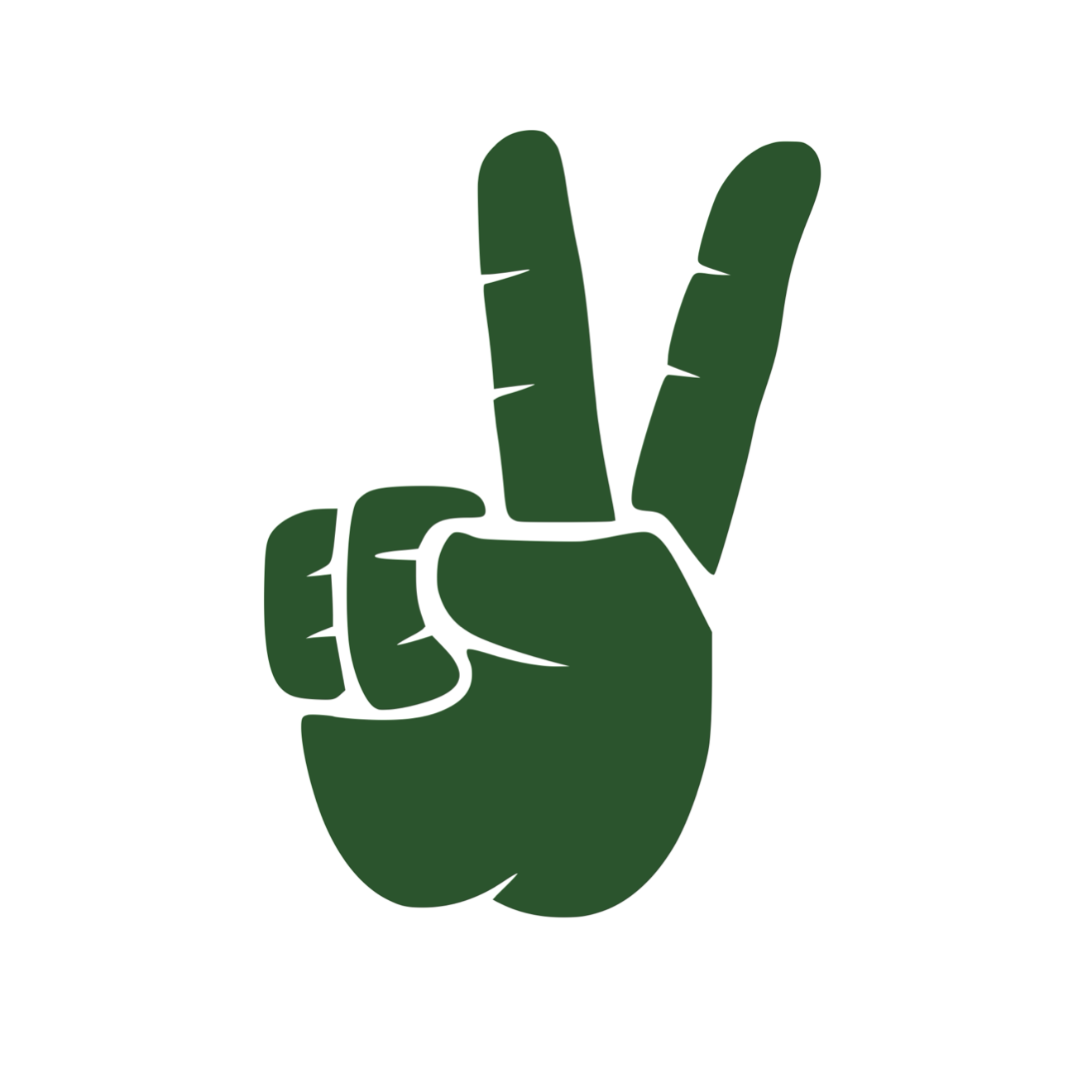 Set of Hand Wave Peace Wave Decals for Jeep Side Mirrors- Left & Right Peace Wave decals