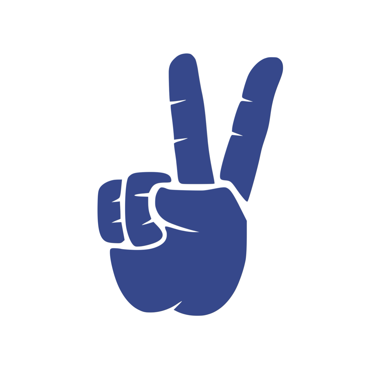 Set of Hand Wave Peace Wave Decals for Jeep Side Mirrors- Left & Right Peace Wave decals