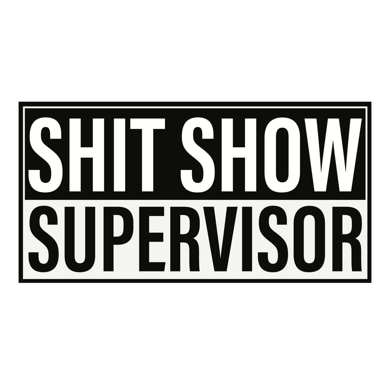 Shit Show Supervisor Decal, Bumper Sticker for Cars, Car Accessories, Car Decal, Bumper Sticker, decal, stickers