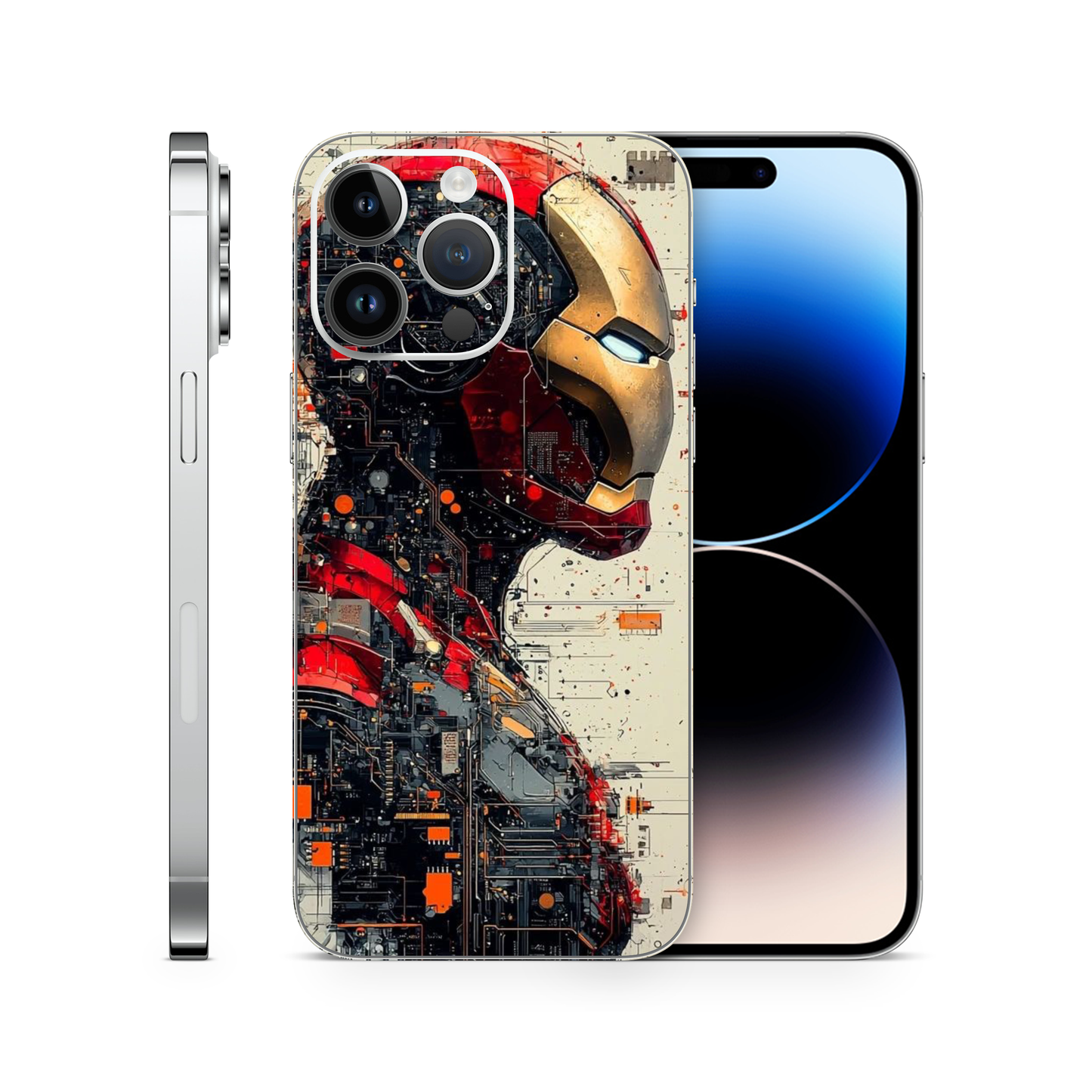Vinyl Wrap Skin Iron-Man Compatible With Iphone