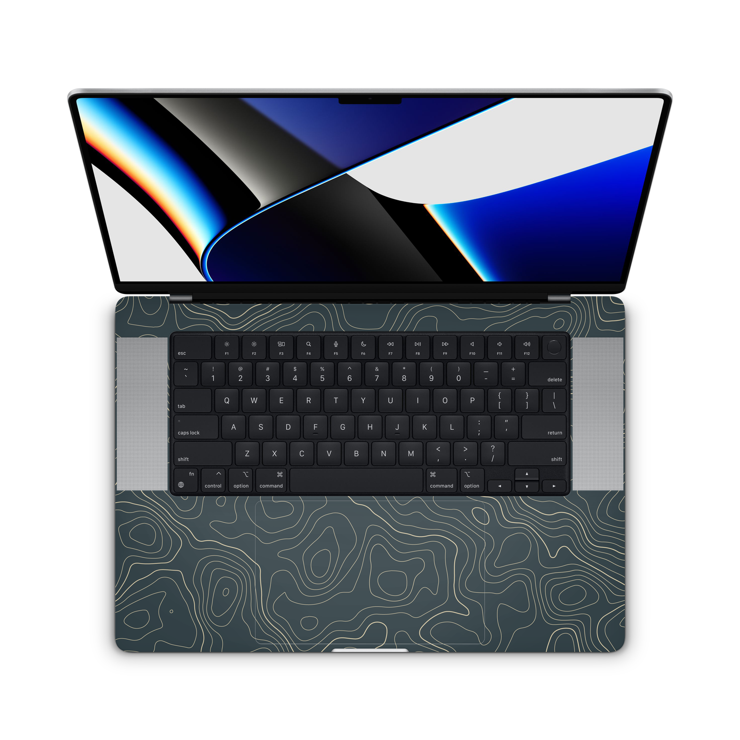 Topographic Vinyl Skins Compatible with MacBook Pro