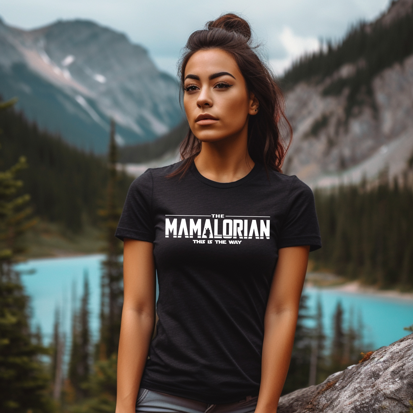 Star Wars Shirt for Mom, The Mamalorian T-shirt, Funny Star Wars Tee, Humor Mom Gift, Galaxy Edge T-Shirt