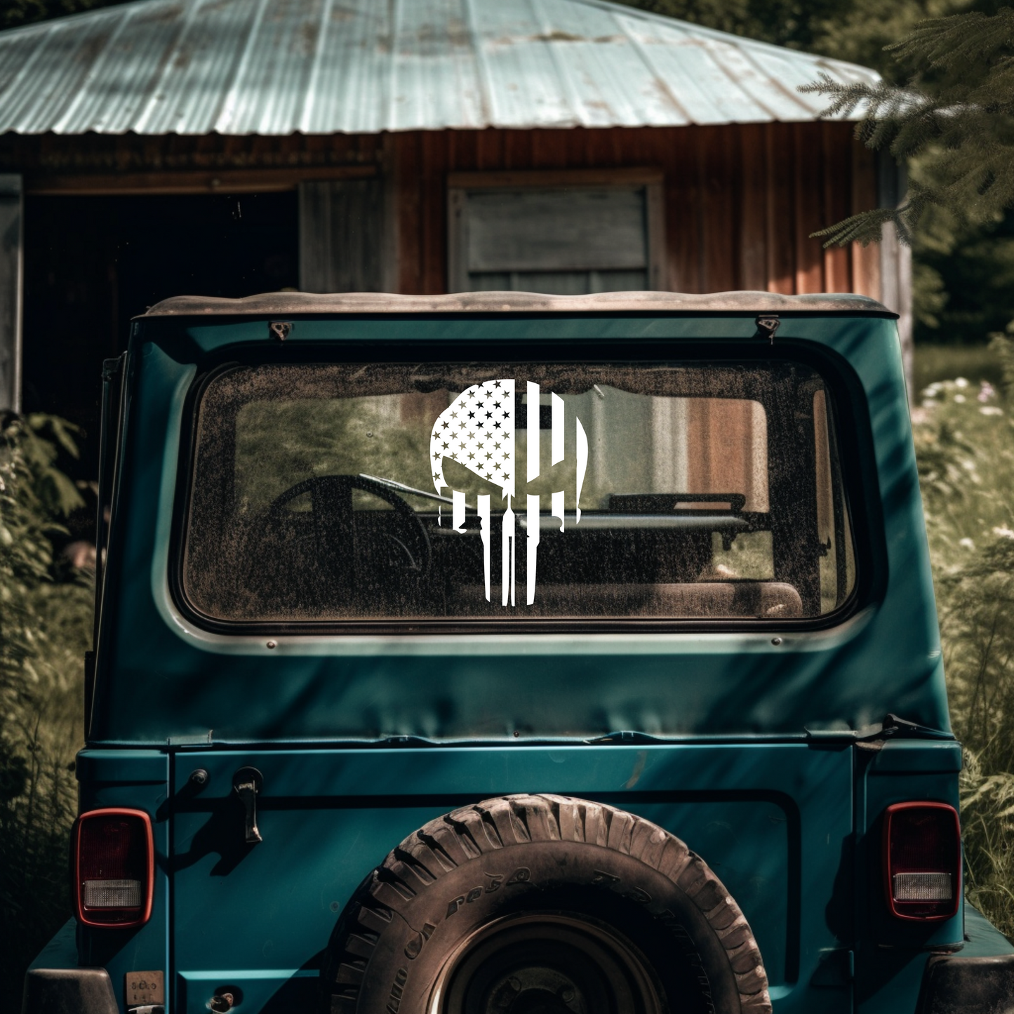 Punisher Skull Vinyl Decal