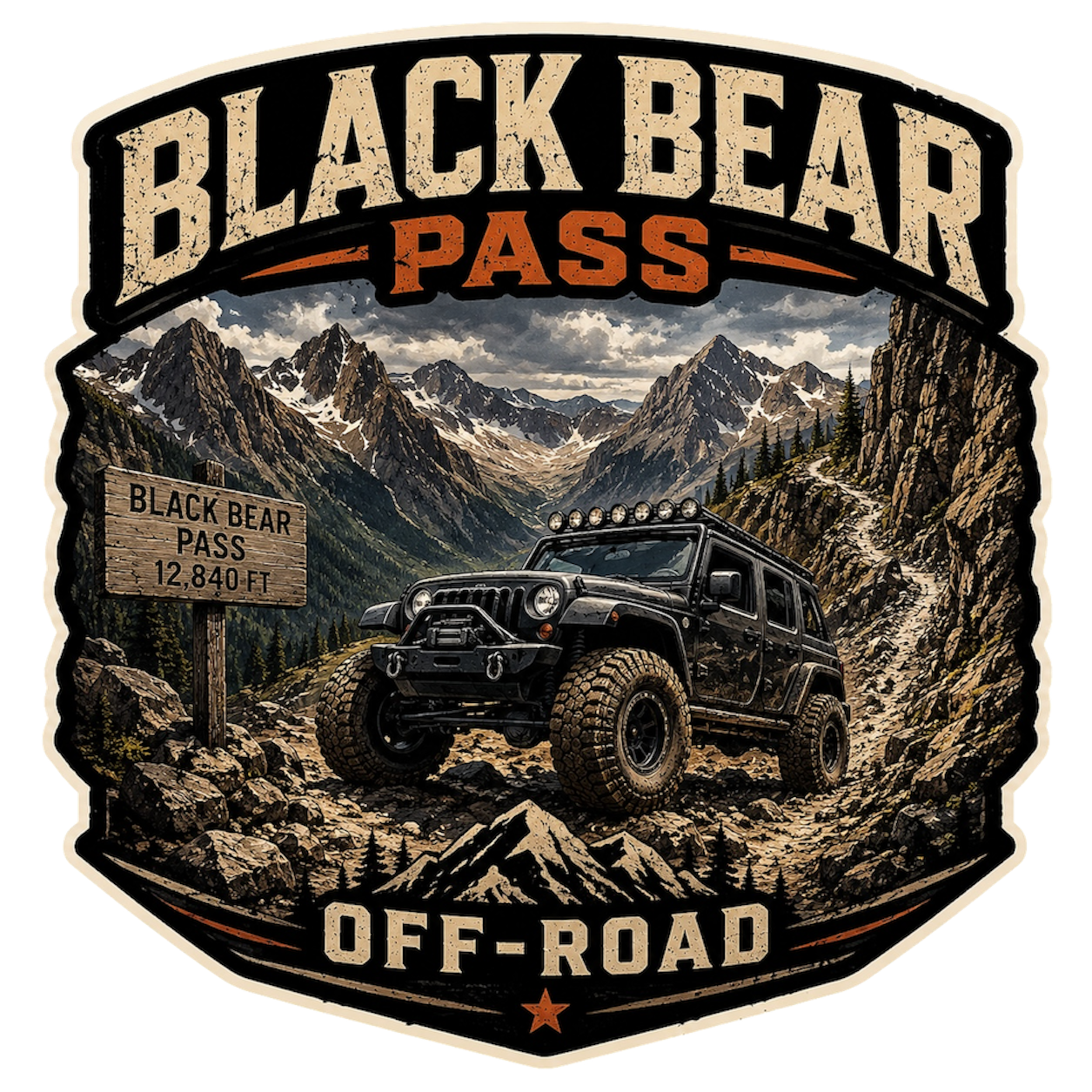 Black Bear Pass Offroad Decal