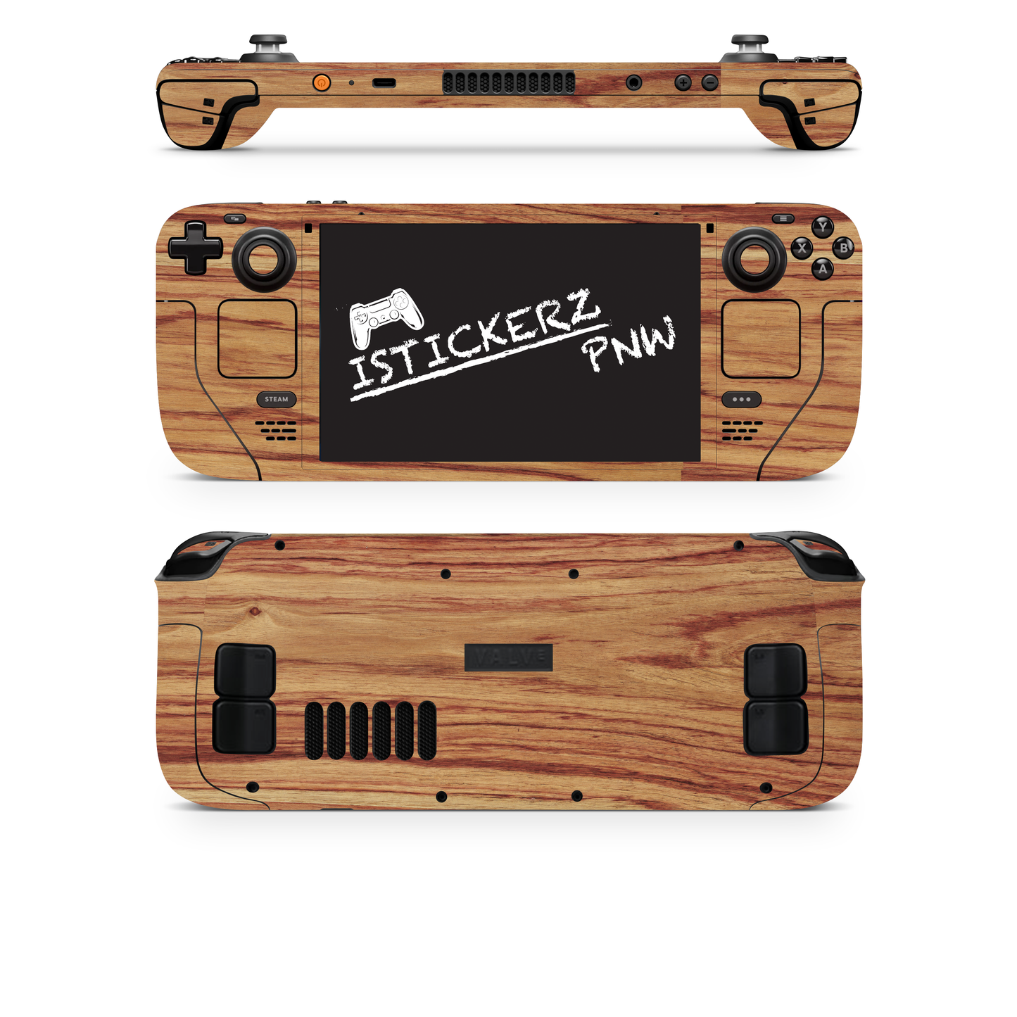 Istickerzpnw Hardwood Vinyl Wrap Skin Compatible with Steam Deck OLED- Steam Deck Skins