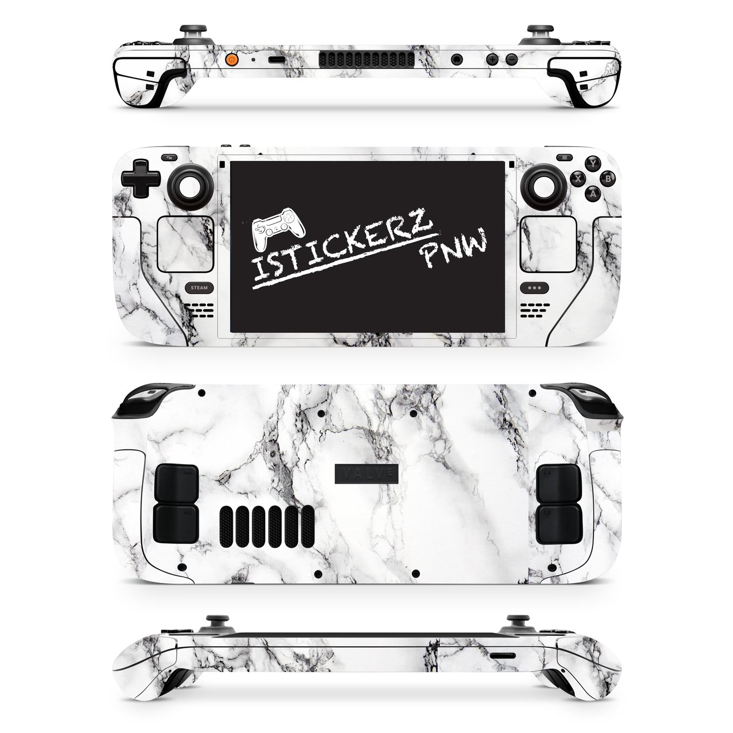 Istickerzpnw Marble Vinyl Wrap Skin Compatible with Steam Deck OLED- Steam Deck Skins