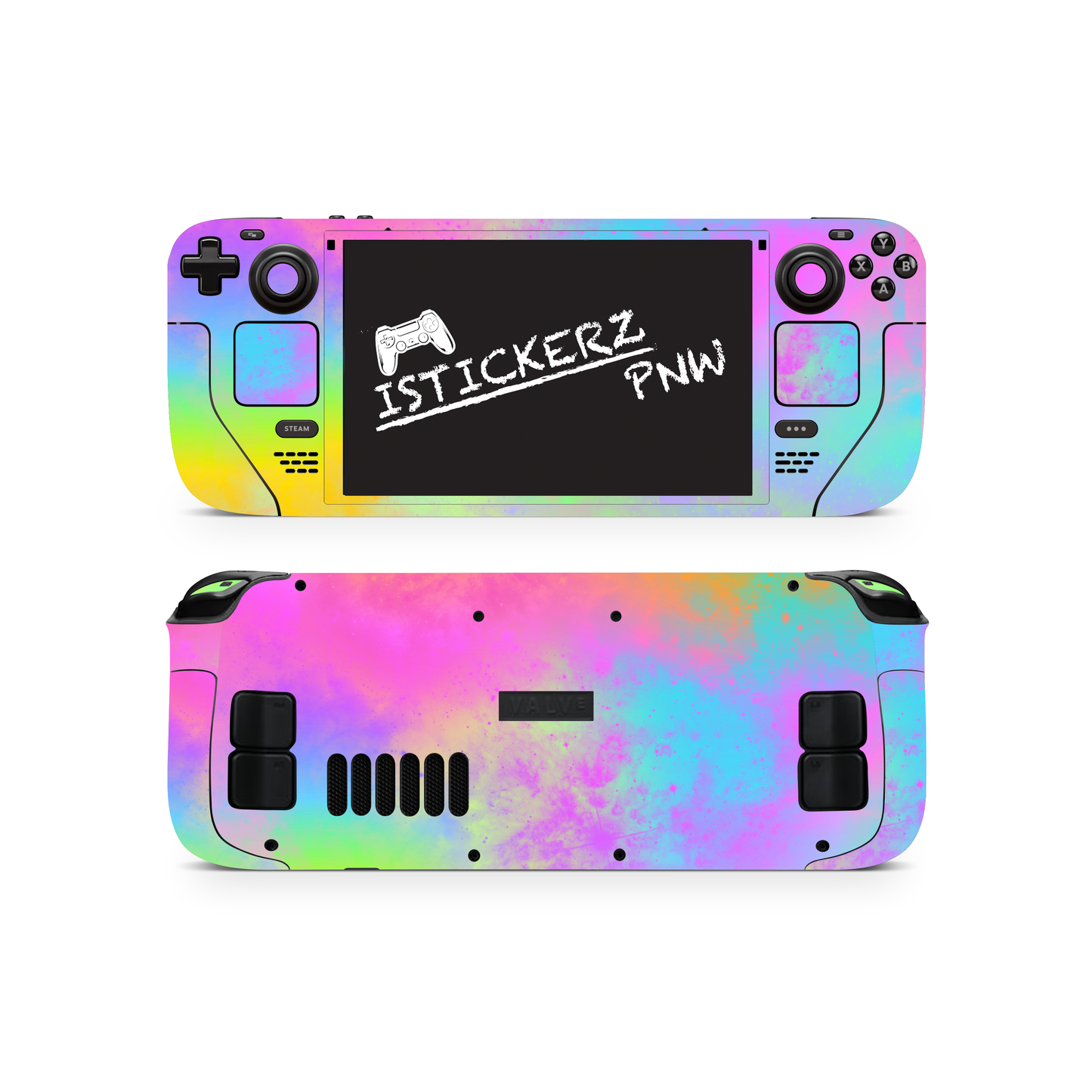 Istickerzpnw Neon Paint Vinyl Wrap Skin Compatible with Steam Deck OLED- Steam Deck Skins