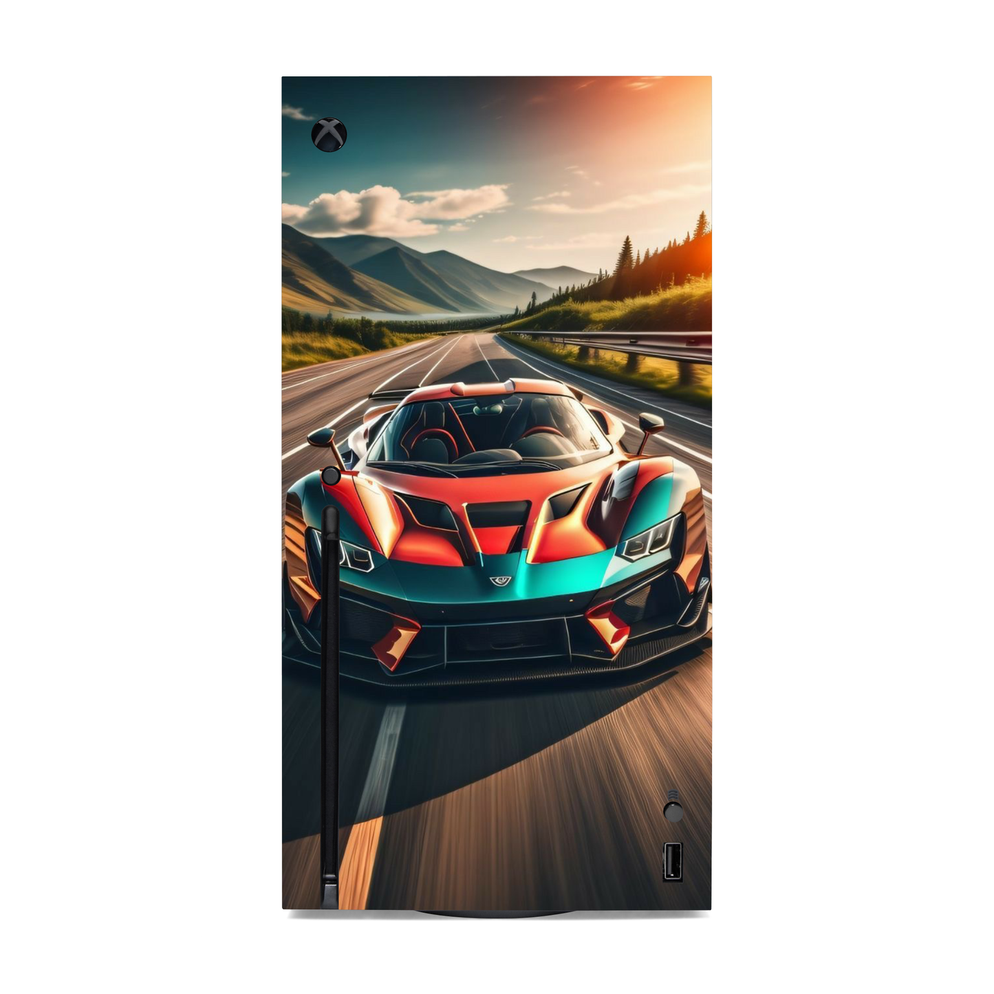 Auto Racing Vinyl Skins Compatible with X-Box Series X