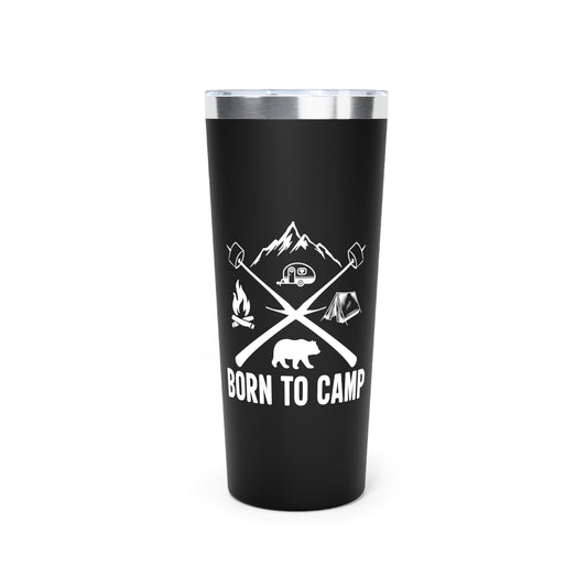 Copper Vacuum Insulated Tumbler, 22oz Born To Camp