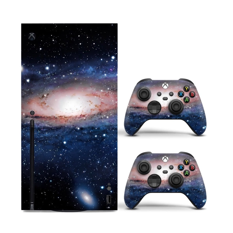 Vinyl Wrap Skin Galaxy Compatible with X-Box Series X +2 Controller Skins