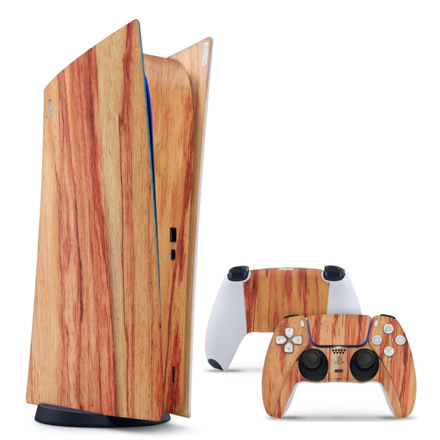 Vinyl Skins Hardwood Wrap Compatible with PS5