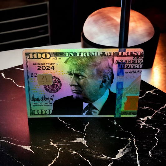 Credit Card Vinyl Skins Trump Card Holographic Decal