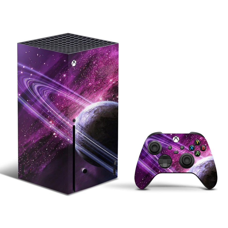 Vinyl Wrap Skin Galaxy Compatible with X-Box Series X +2 Controller Skins