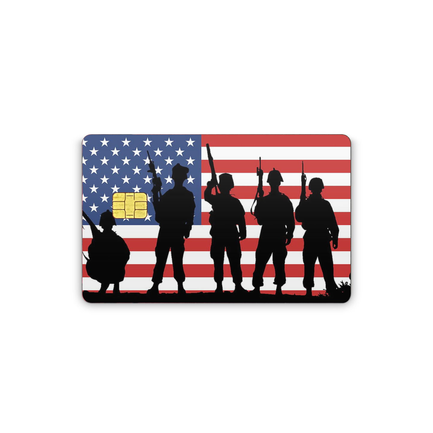 Credit Card Vinyl Skins US Army Silhouette