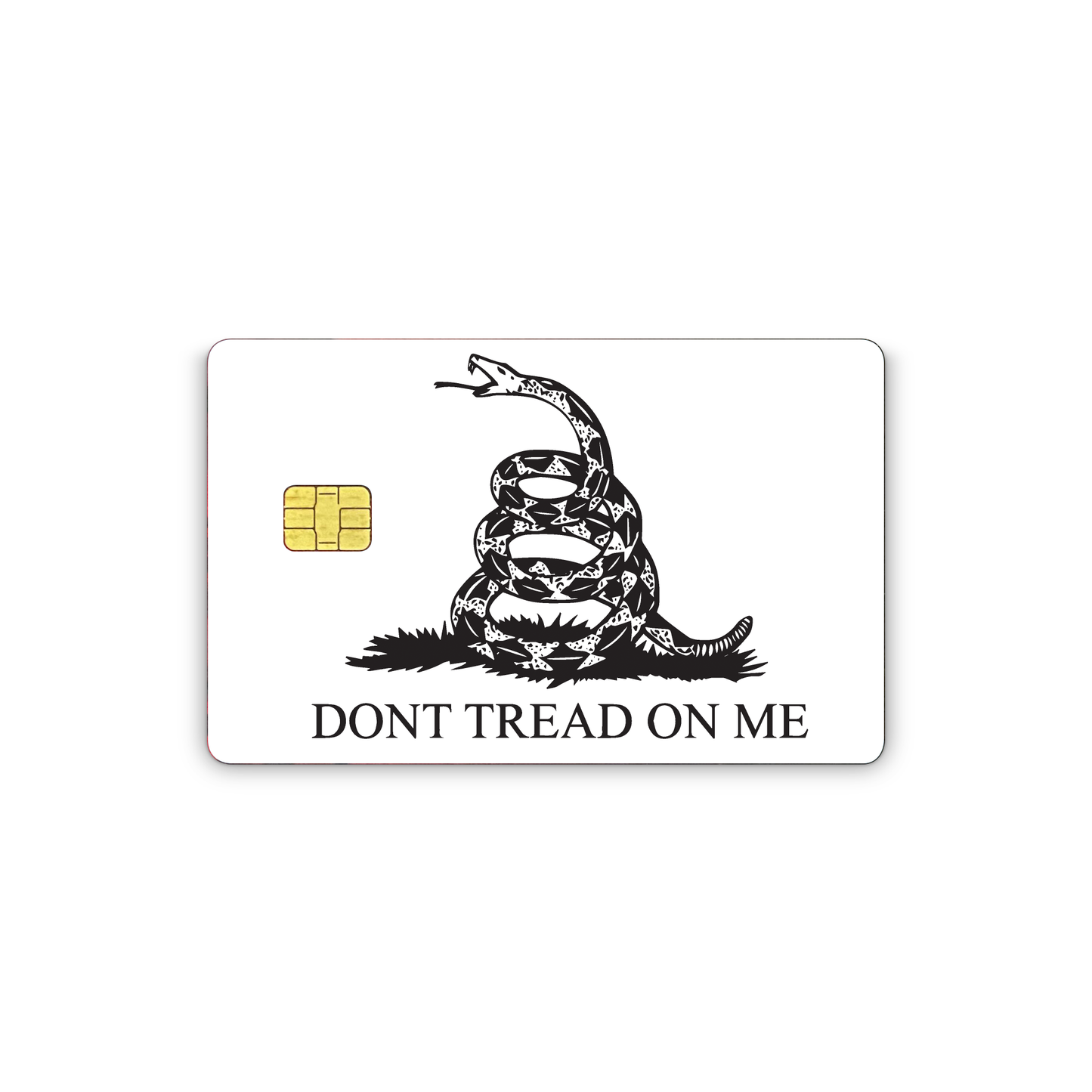 Credit Card Skins for Transportation Key, Debit, Credit Card Covering Personalizing Bank Card Slim, Waterproof Vinyl Skins Don't Tread On Me