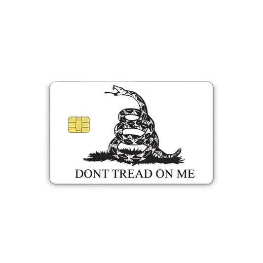 Credit Card Skins for Transportation Key, Debit, Credit Card Covering Personalizing Bank Card Slim, Waterproof Vinyl Skins Don't Tread On Me