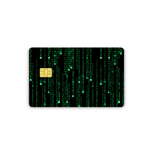 Credit Card Vinyl Skins Green Code