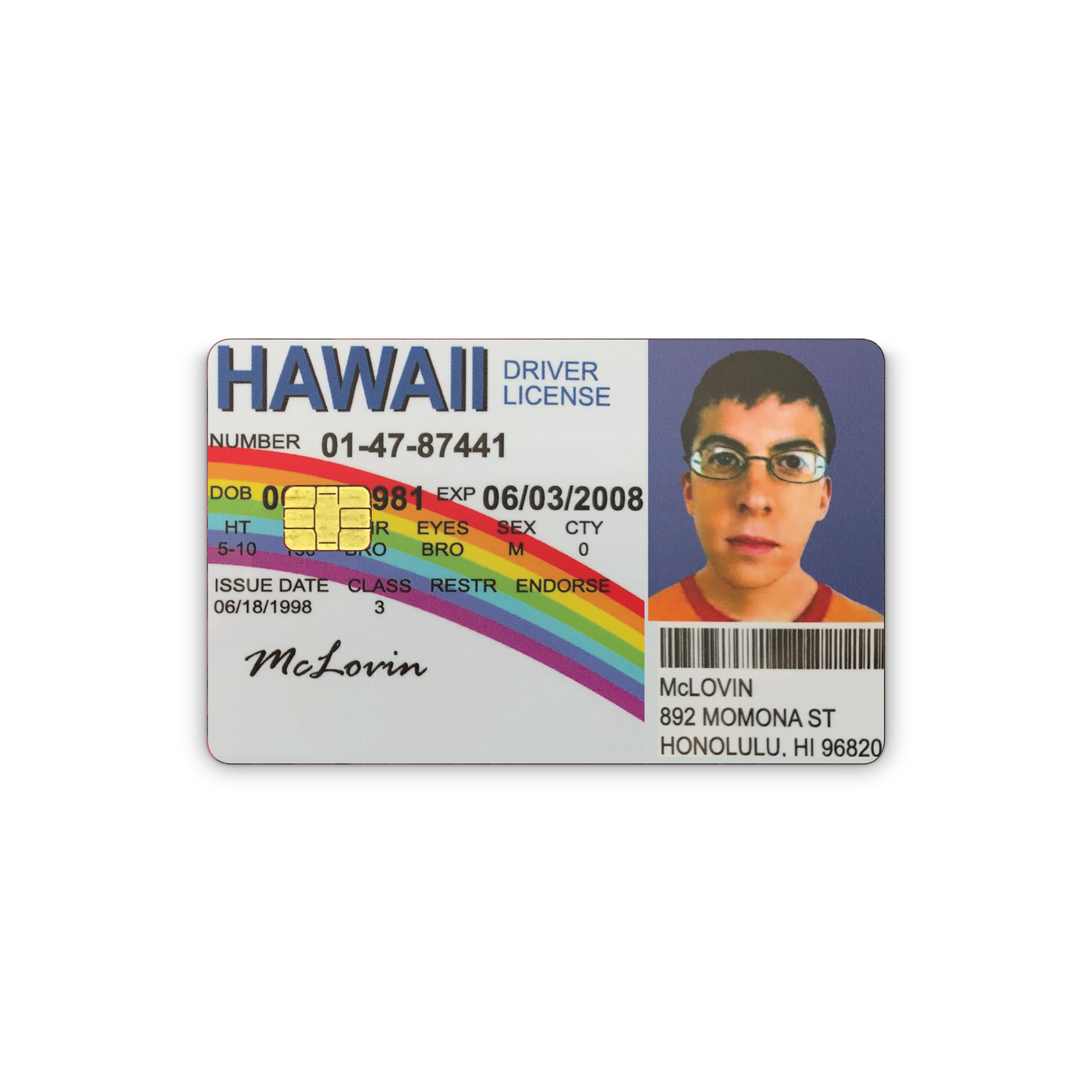 Credit Card Vinyl Skins McLovin