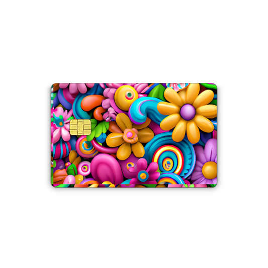 Credit Card Vinyl Skins Summer Flowers