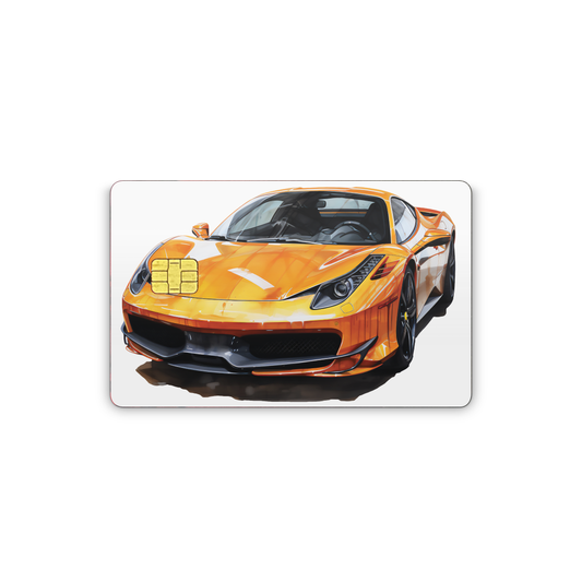 Credit Card Vinyl Skins Supercar