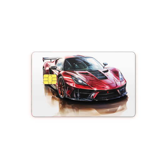 Credit Card Vinyl Skins Supercar