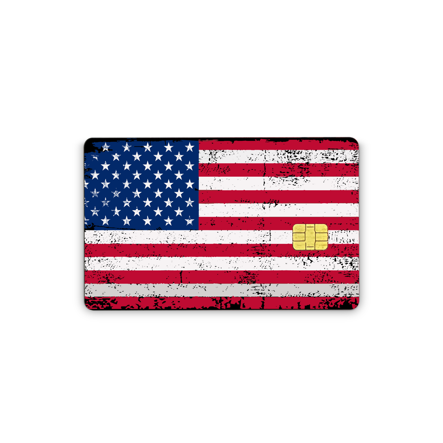 Credit Card Skins for Transportation Key, Debit, Credit Card Covering Personalizing Bank Card Slim, Waterproof Vinyl Skins American Flag