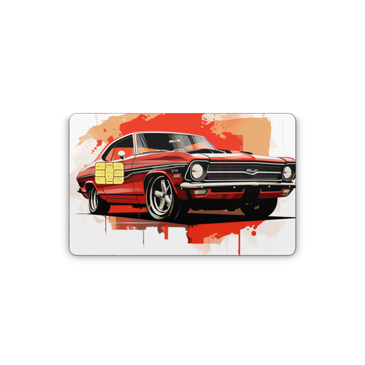 Credit Card Vinyl Skins American Muscle Car