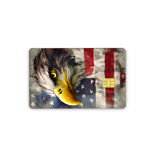 Credit Card Vinyl Skins American Flag Eagle