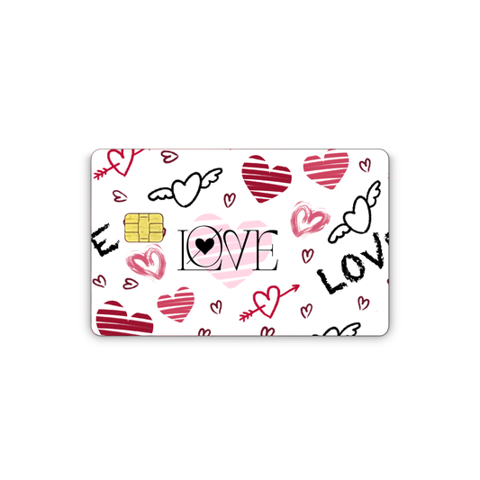 Credit Card Vinyl Skins With love