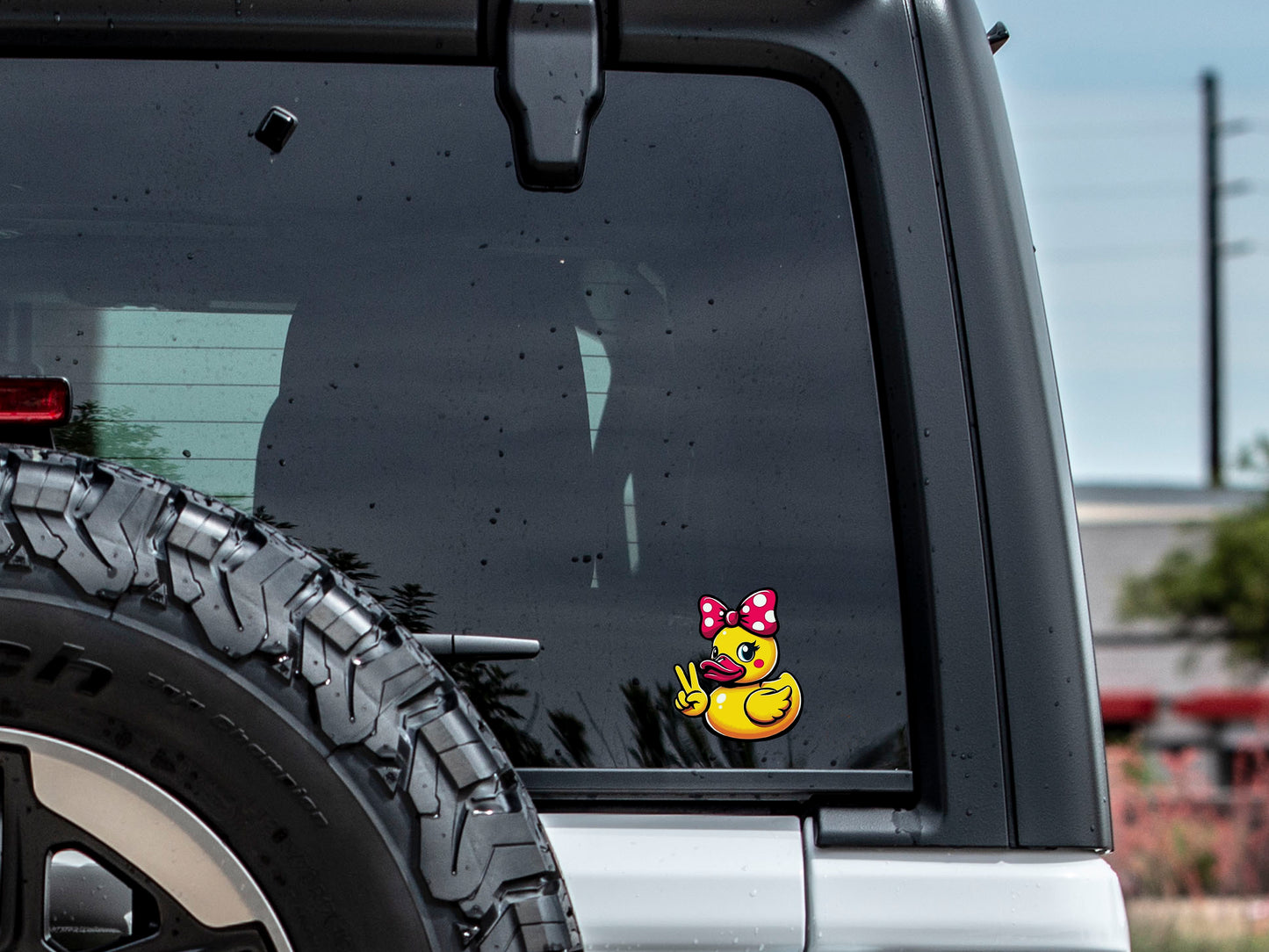 Girl Duck Wave Vinyl Decal