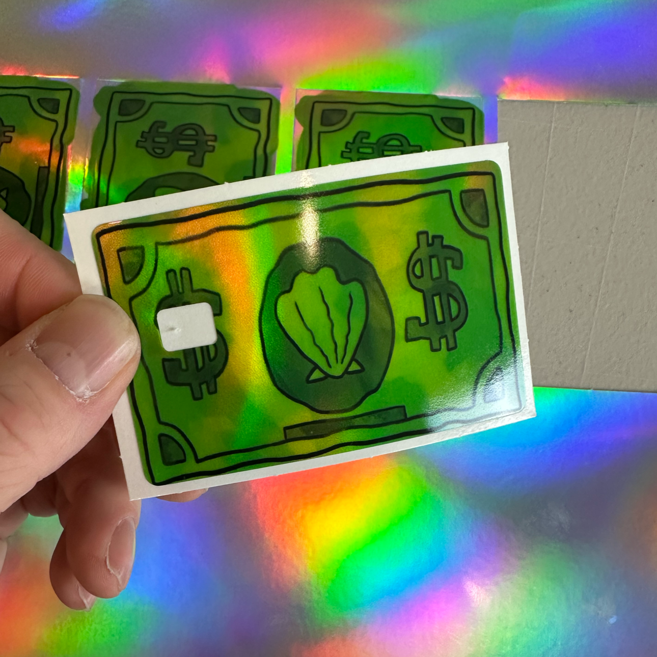 Sea Bucks Credit Card Vinyl Skins Holographic