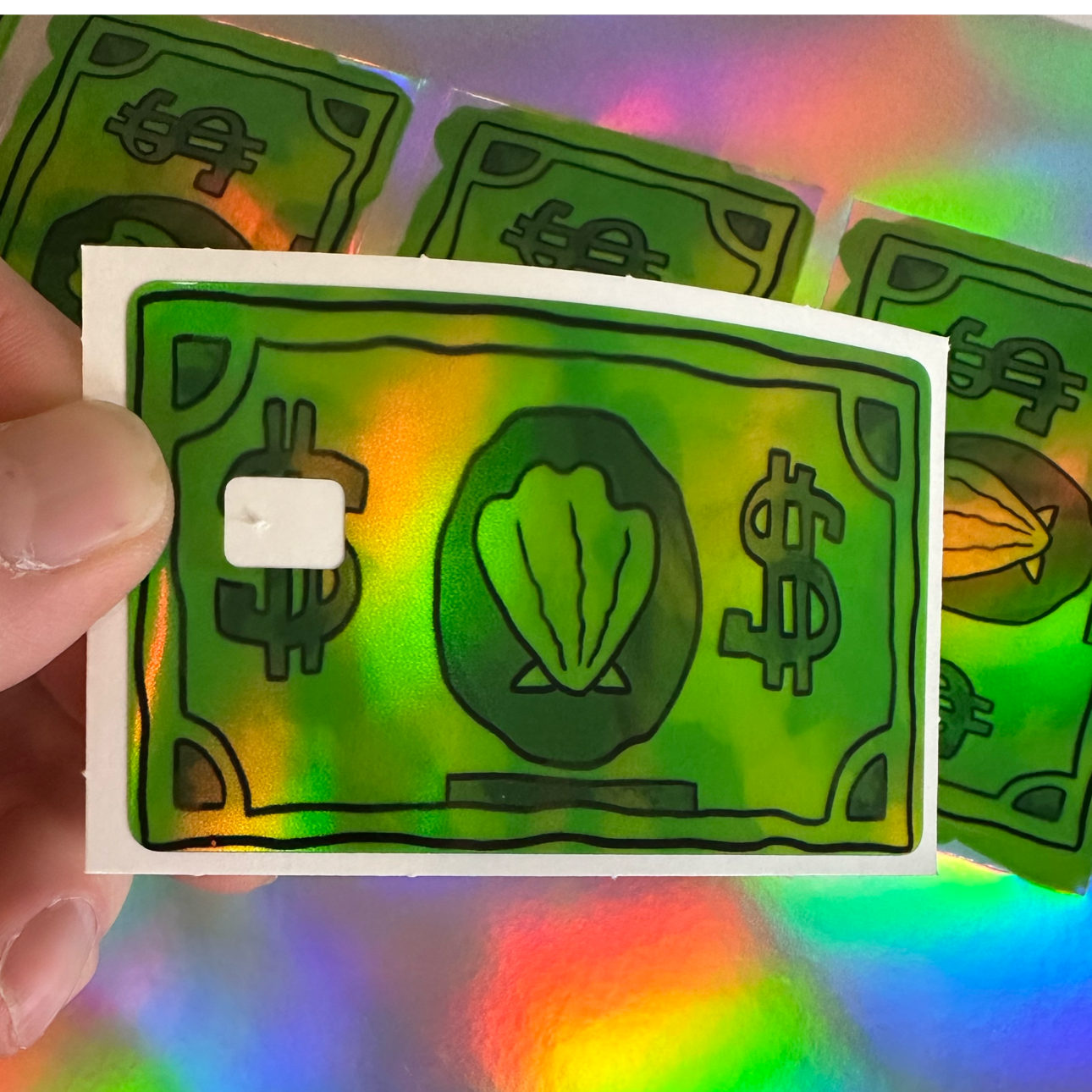 Sea Bucks Credit Card Vinyl Skins Holographic