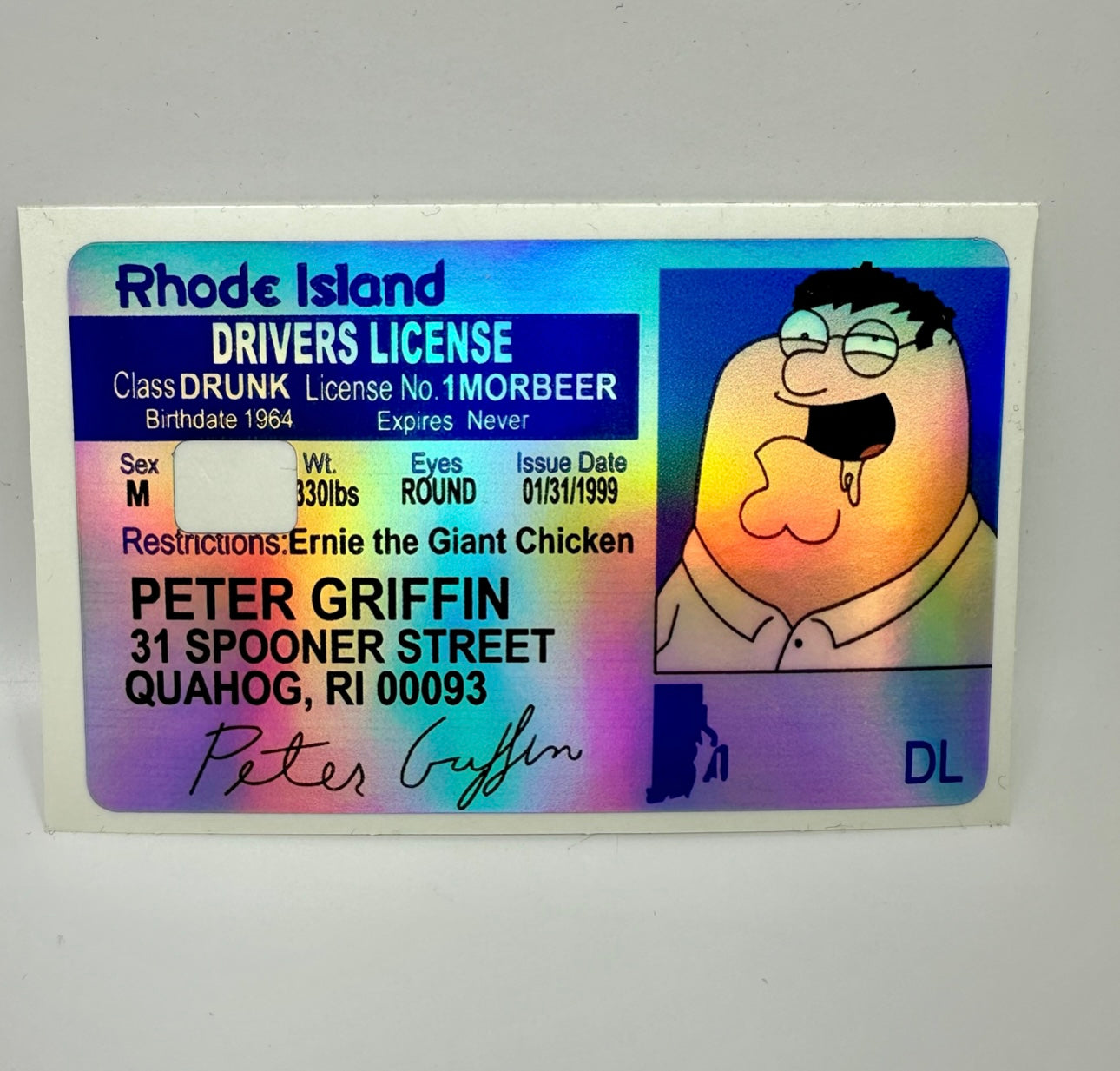 Credit Card Vinyl Skins Peter Holographic Decal