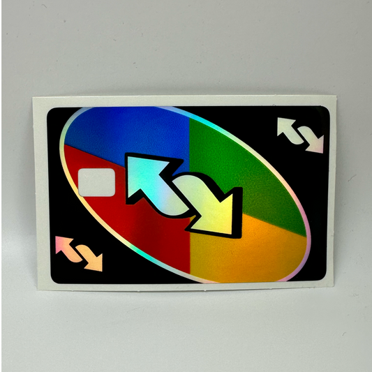 Credit Card Vinyl Skins UNO Holographic Decal