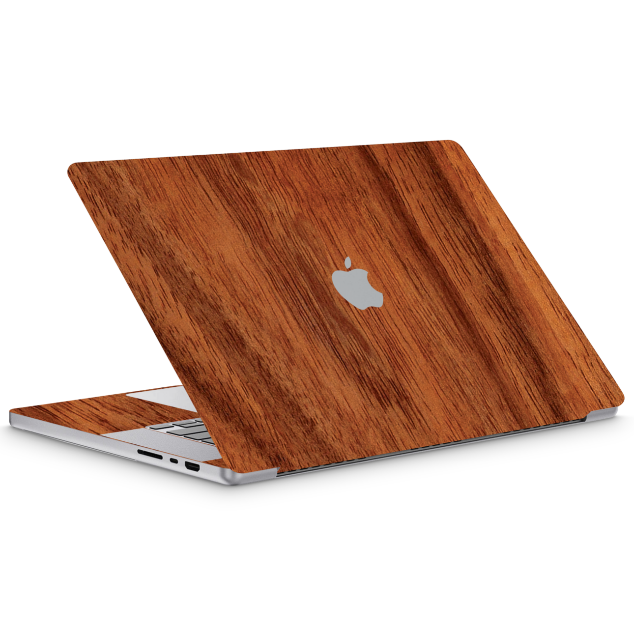 Dark Hardwood Vinyl Skins Compatible with MacBook Pro